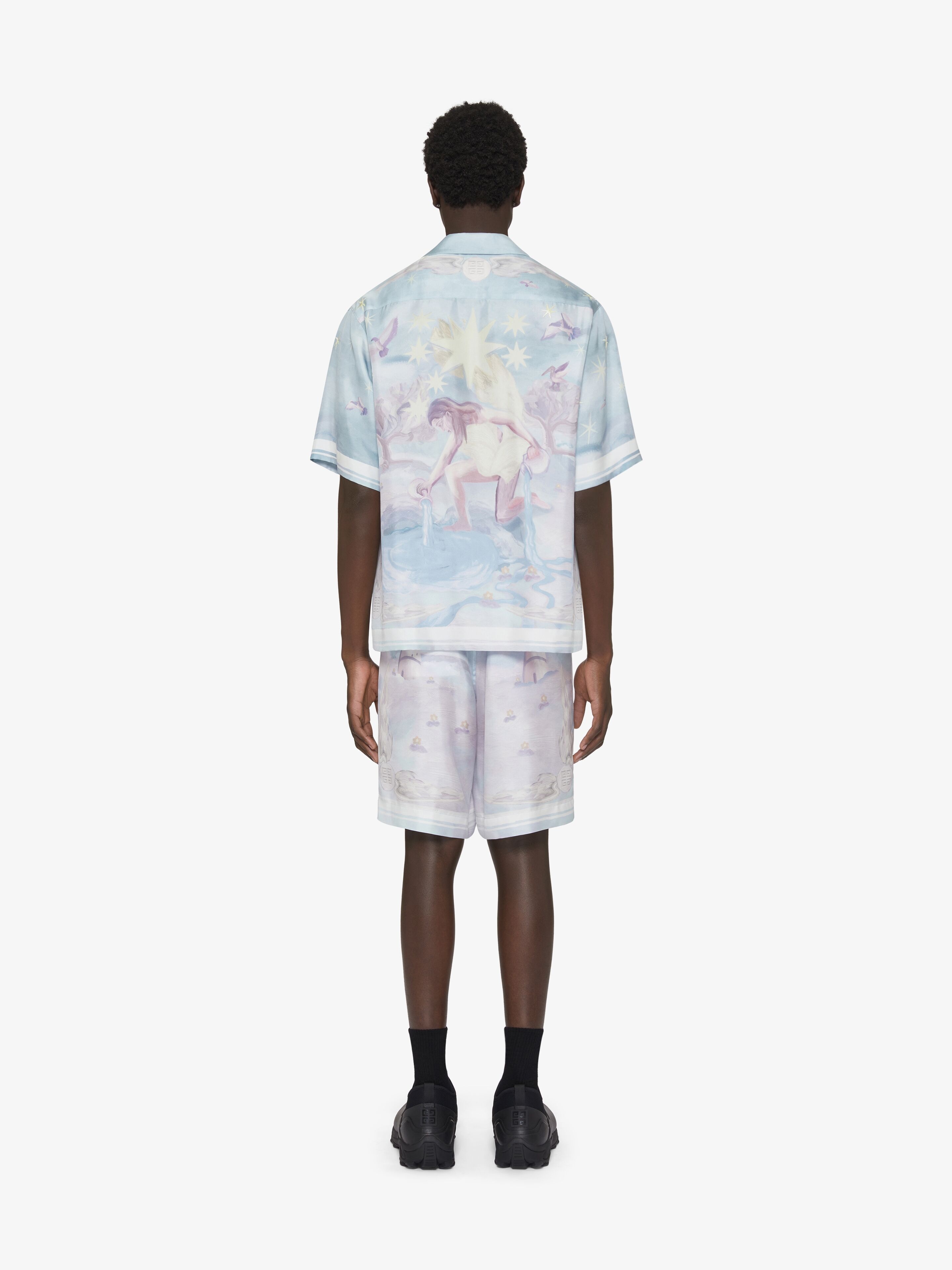 PRINTED BERMUDA SHORTS IN SILK - 4