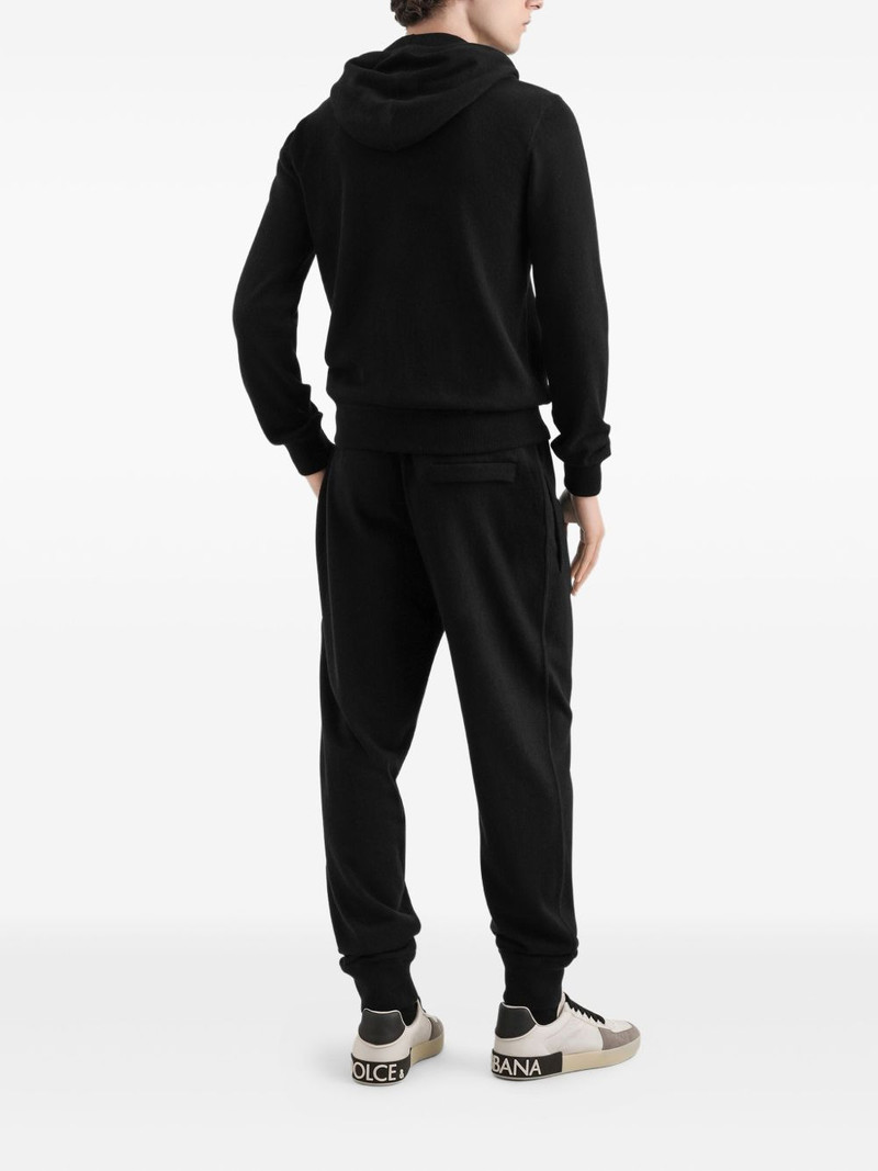 logo-appliqué cashmere hoodie 3