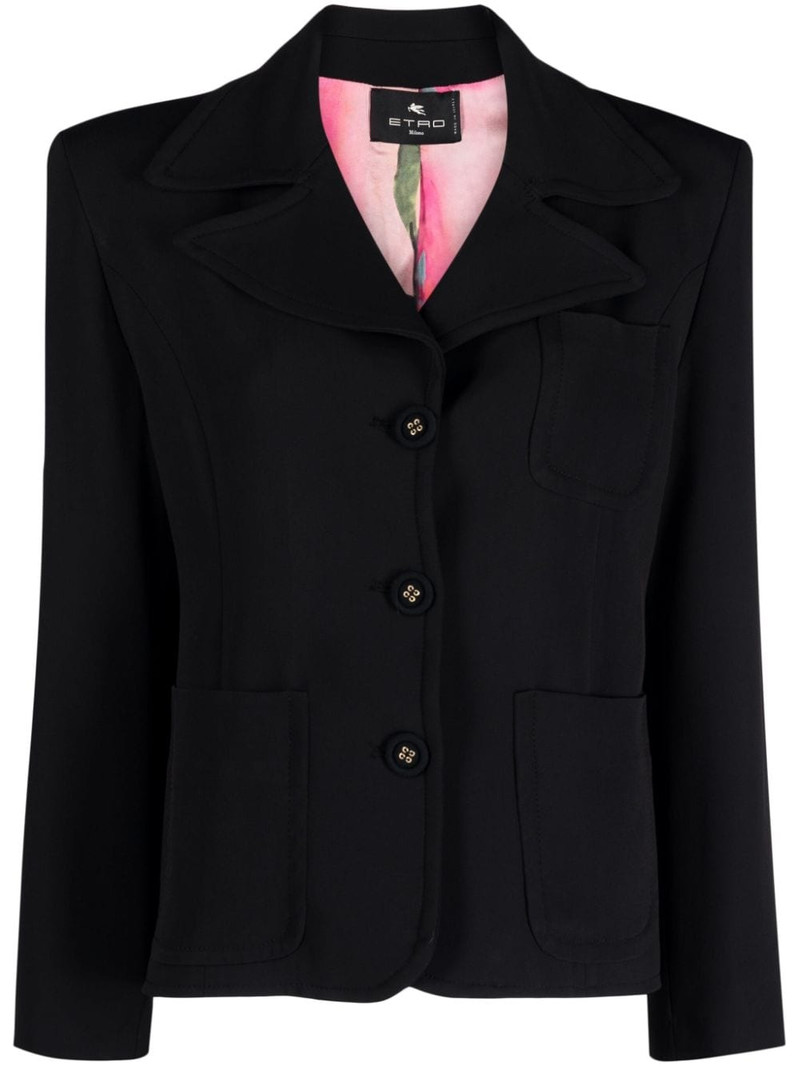single-breasted patch-pocket blazer 1
