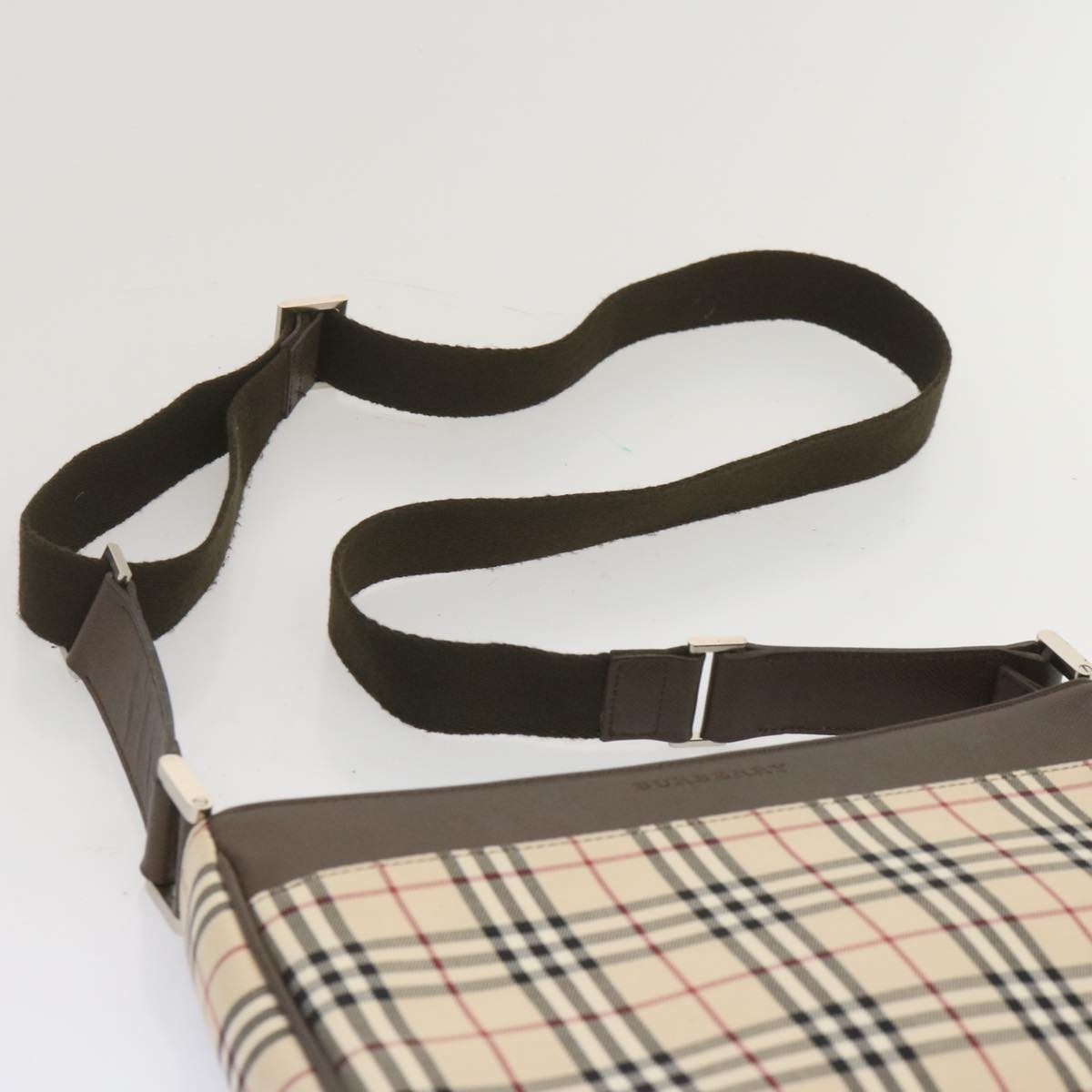 Burberry Nova Check Shoulder Bag Canvas Beige - 8