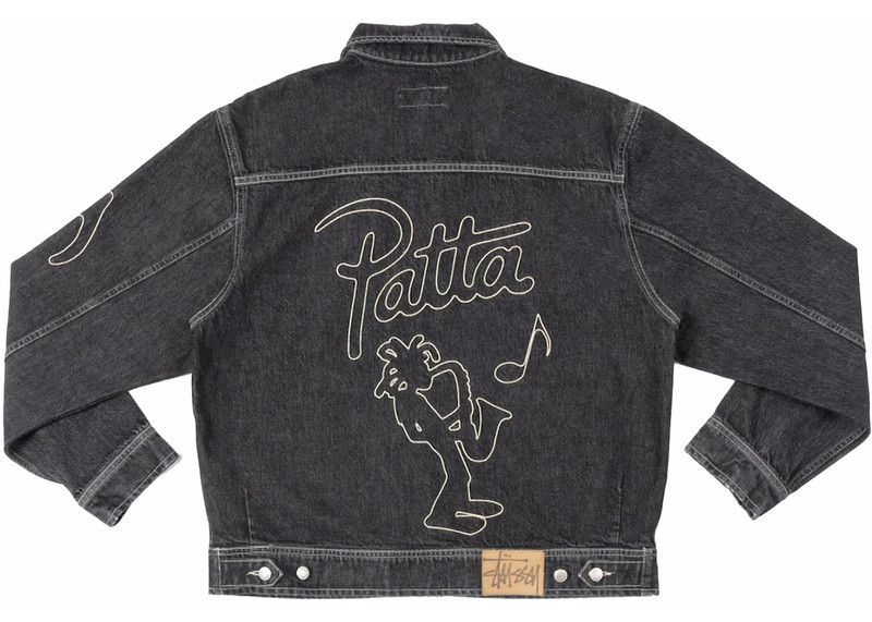 Stüssy Stussy x Patta Zip Work Jacket Black outlook