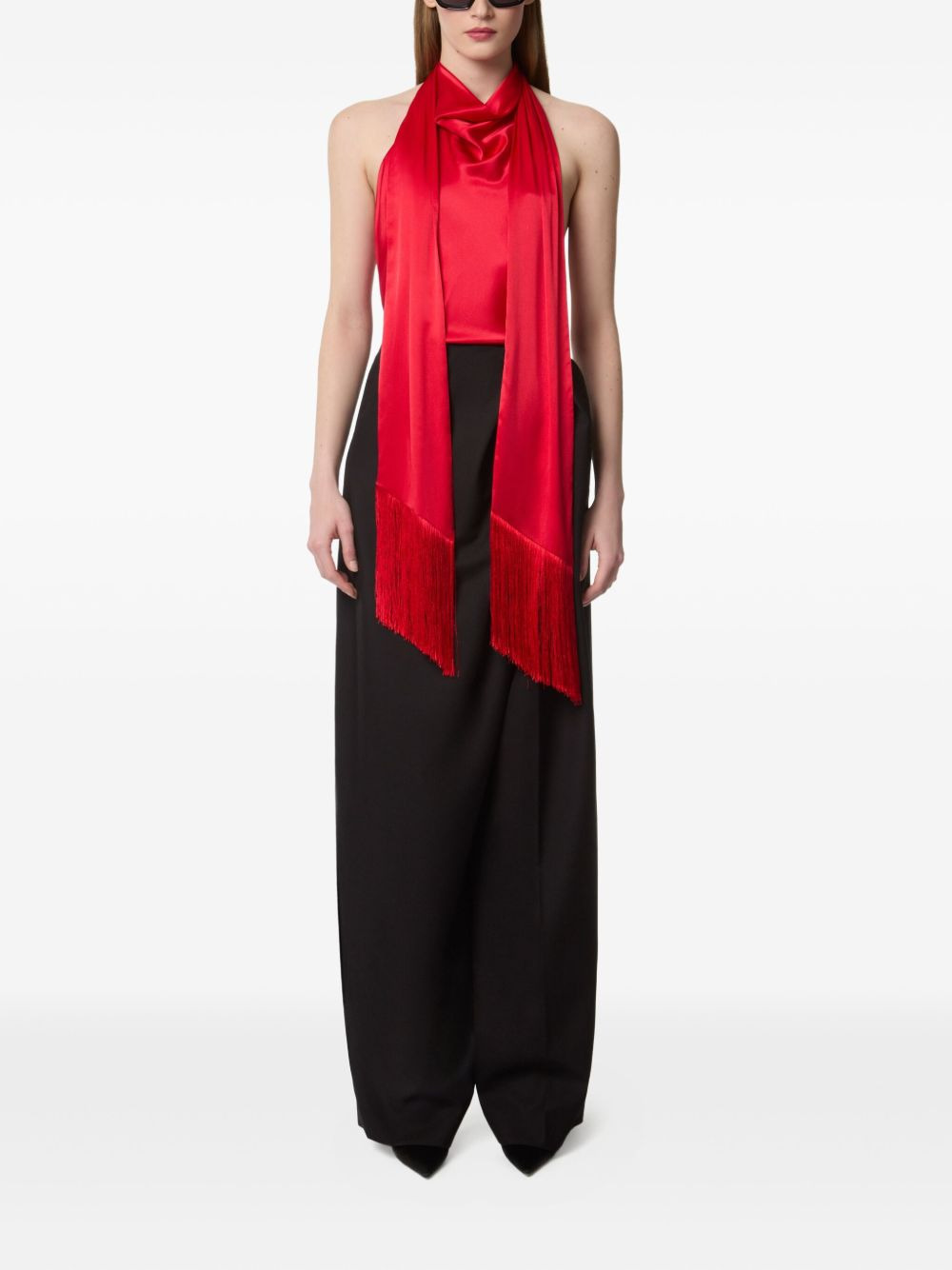 halterneck fringe top - 2