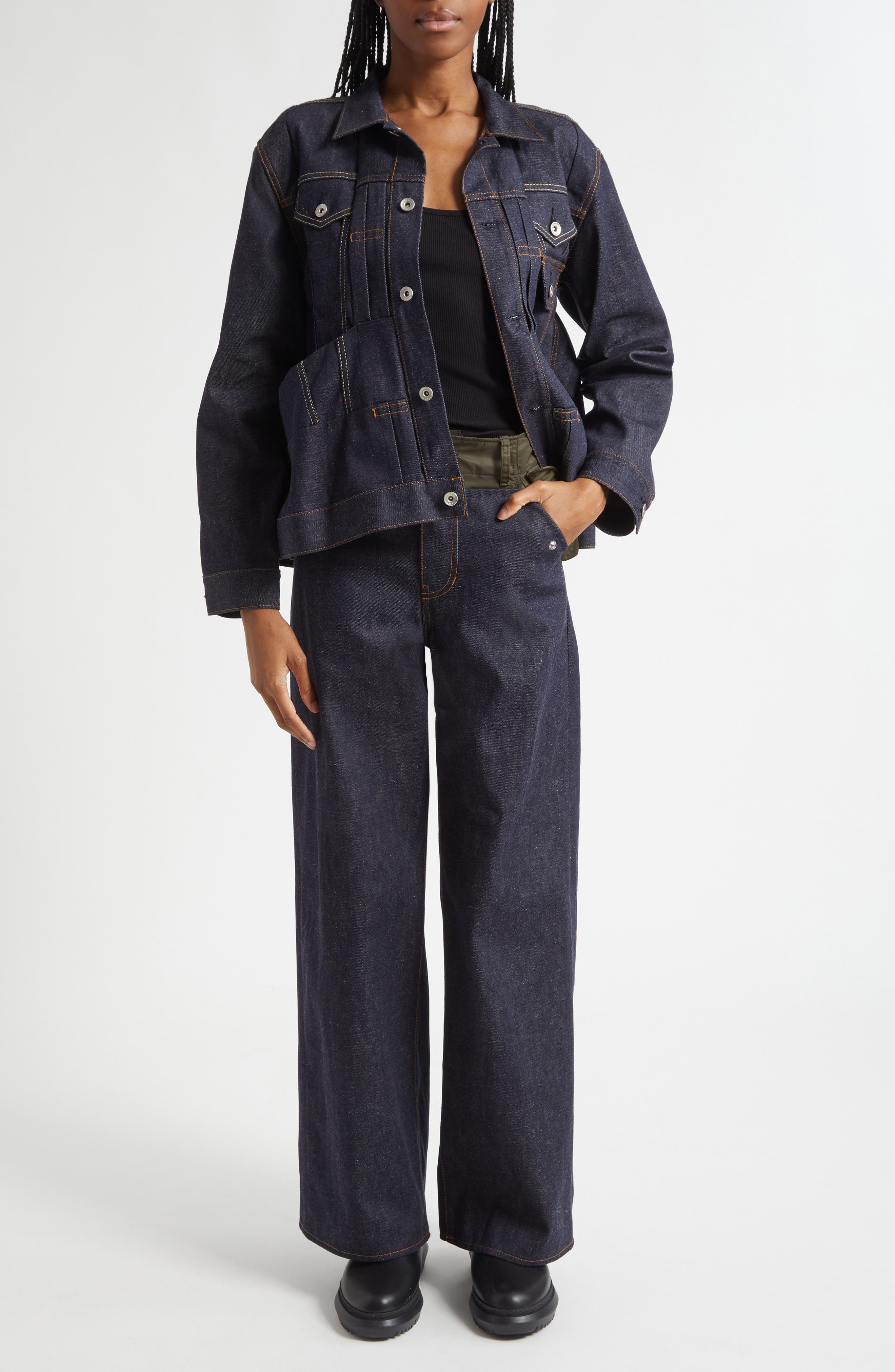Sacai Denim Jacket in Indigo at Nordstrom - 2