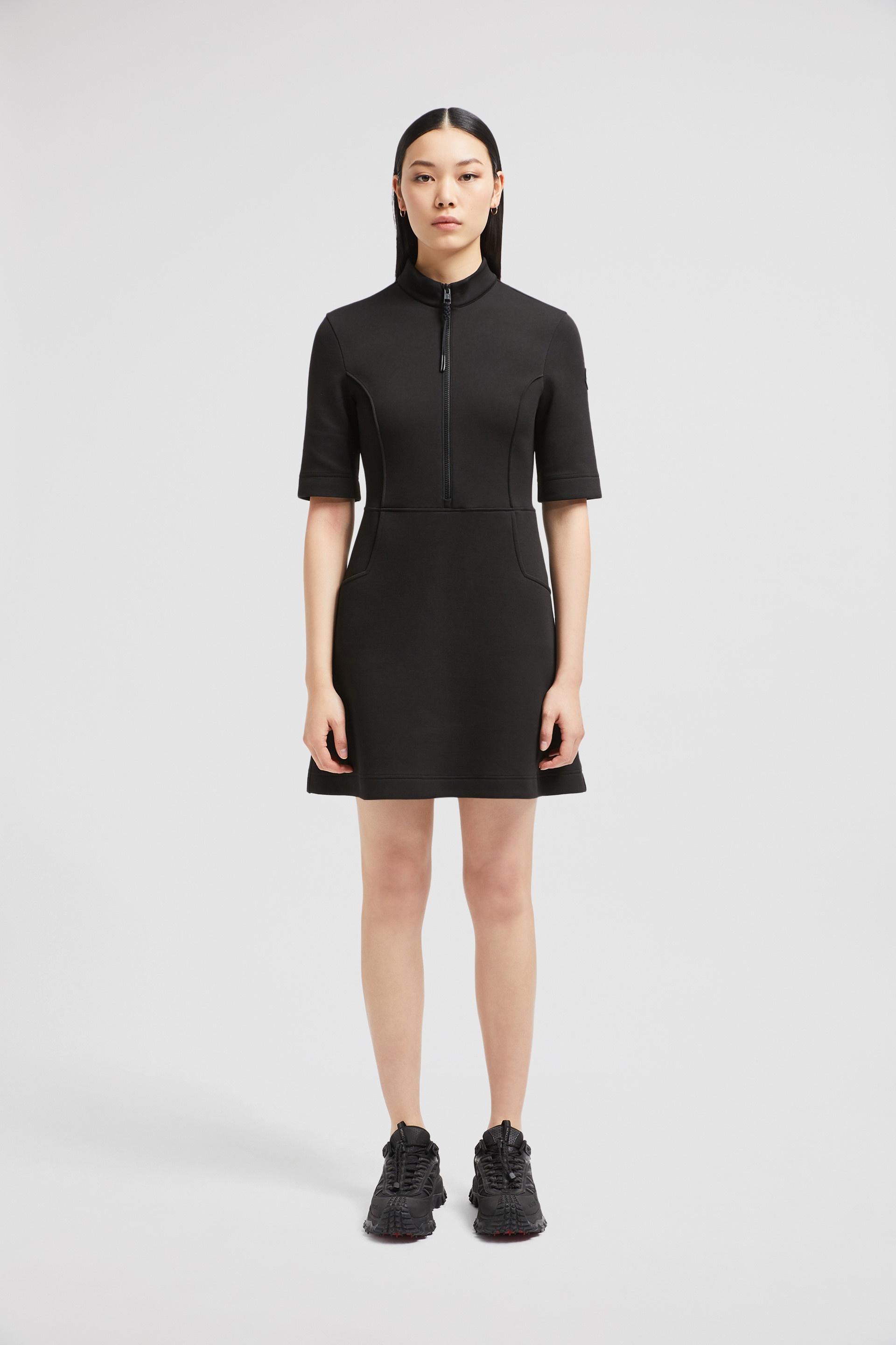 Year of the Snake Patch Neoprene Mini Dress - 3