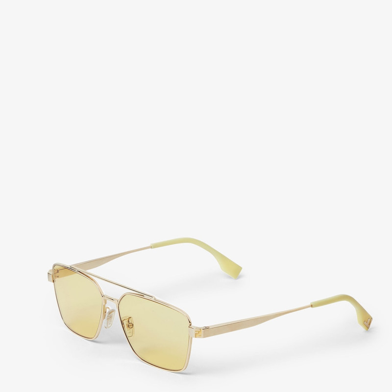 FENDI Fendi Sky Palladium-colored metal sunglasses outlook