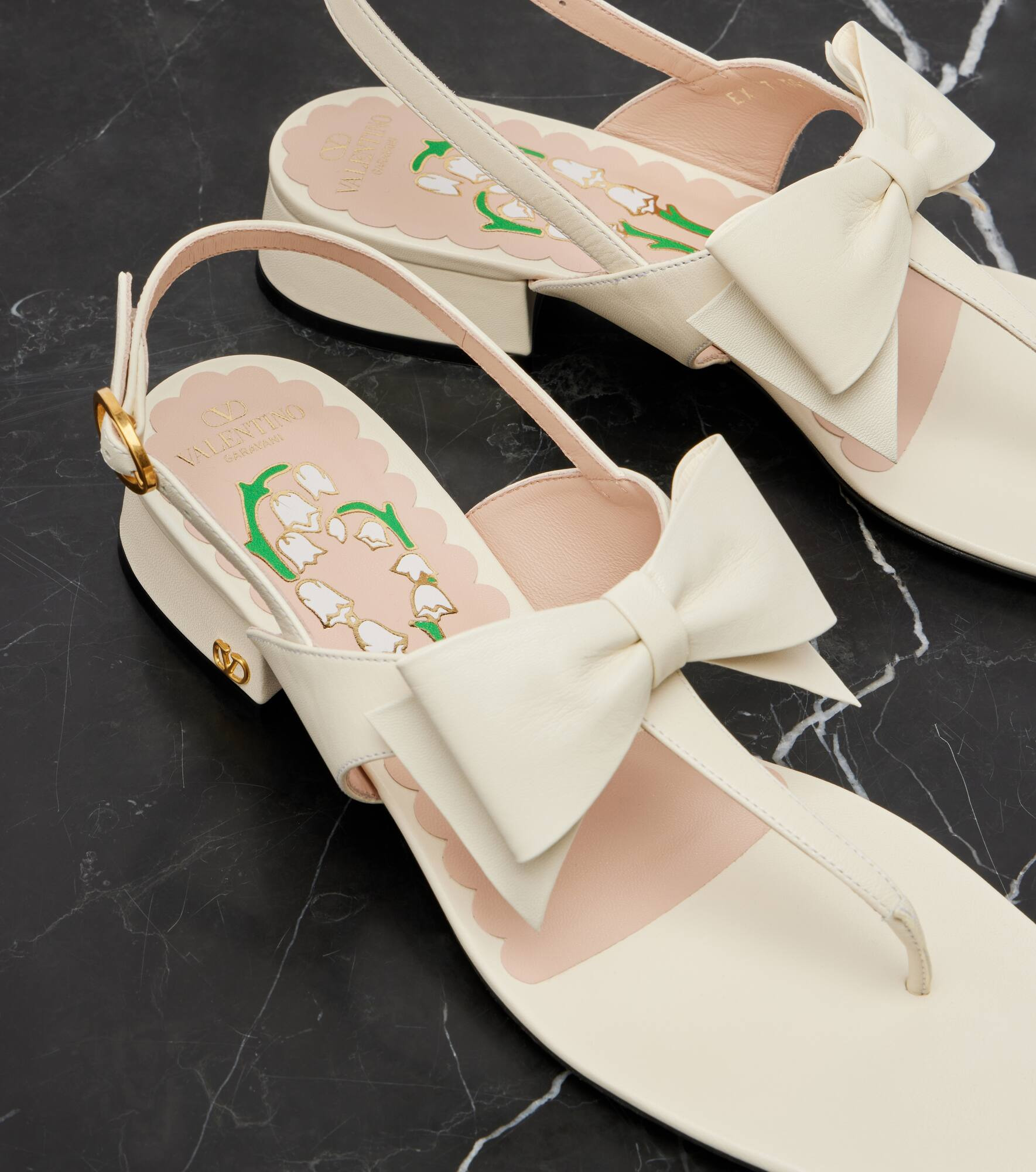 Bowow 25 leather thong sandals - 5