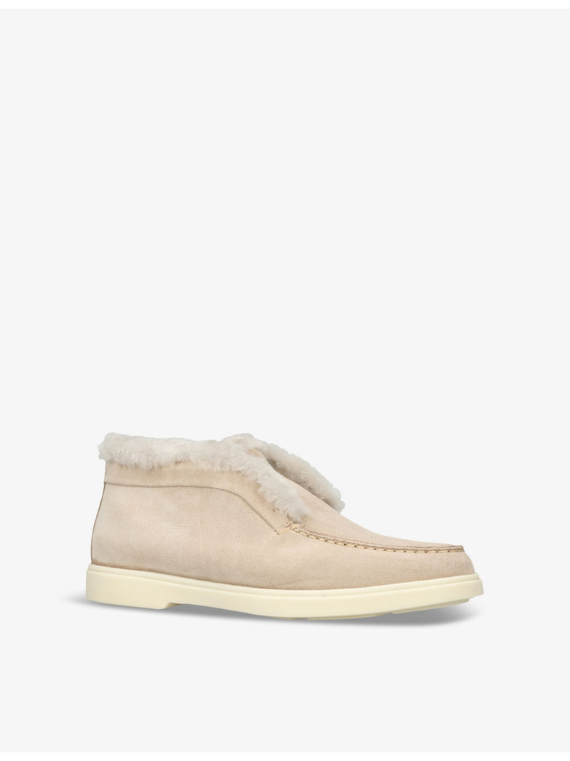 Fortune embossed-branded suede ankle boots 3