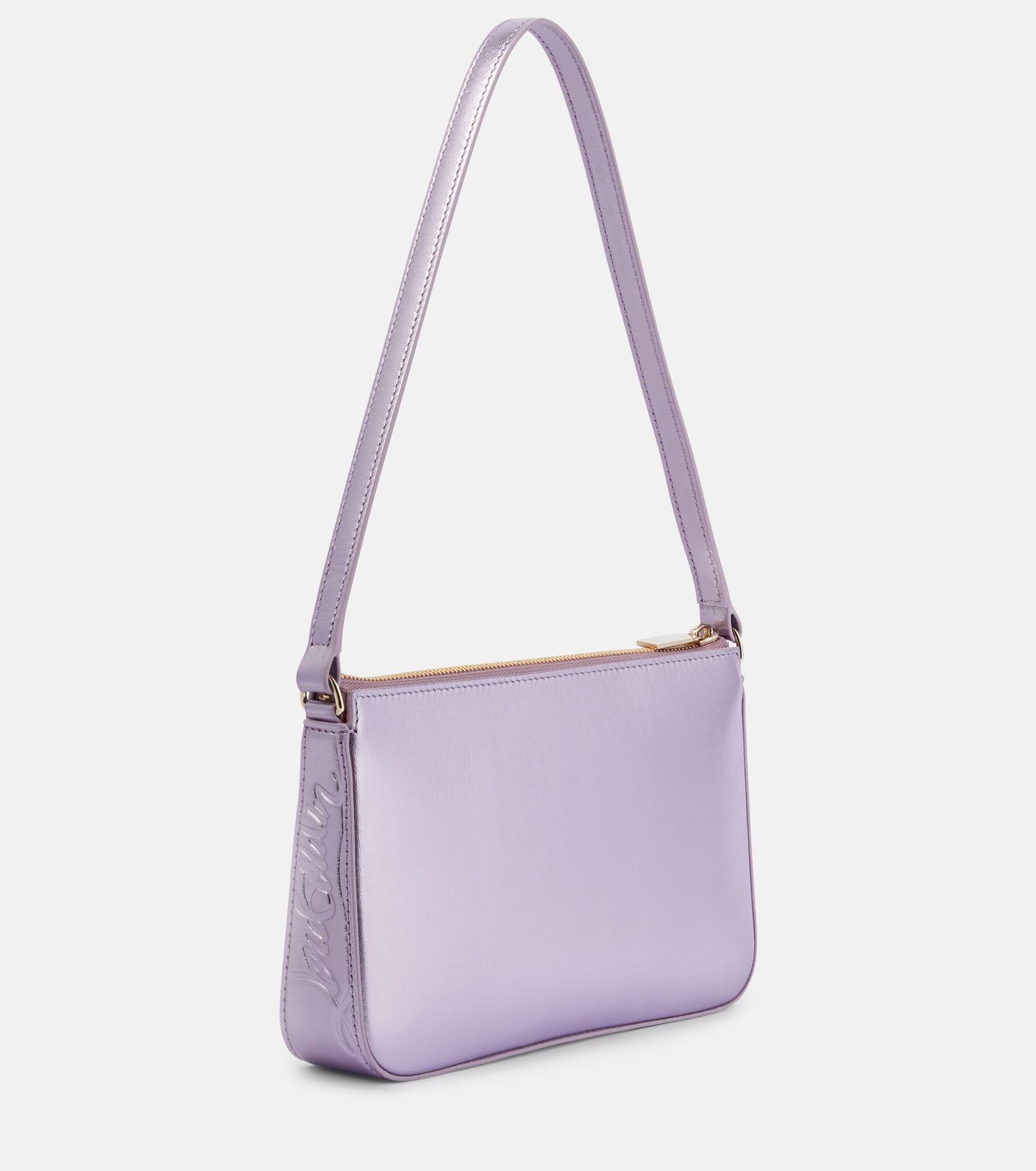 Loubila metallic leather shoulder bag - 4