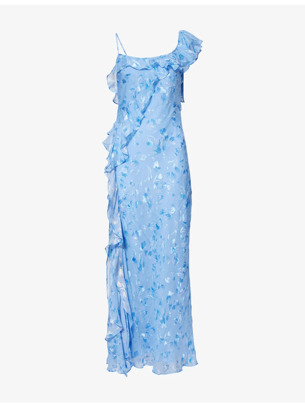 Ester Asymmetric Silk Maxi Dress - 1