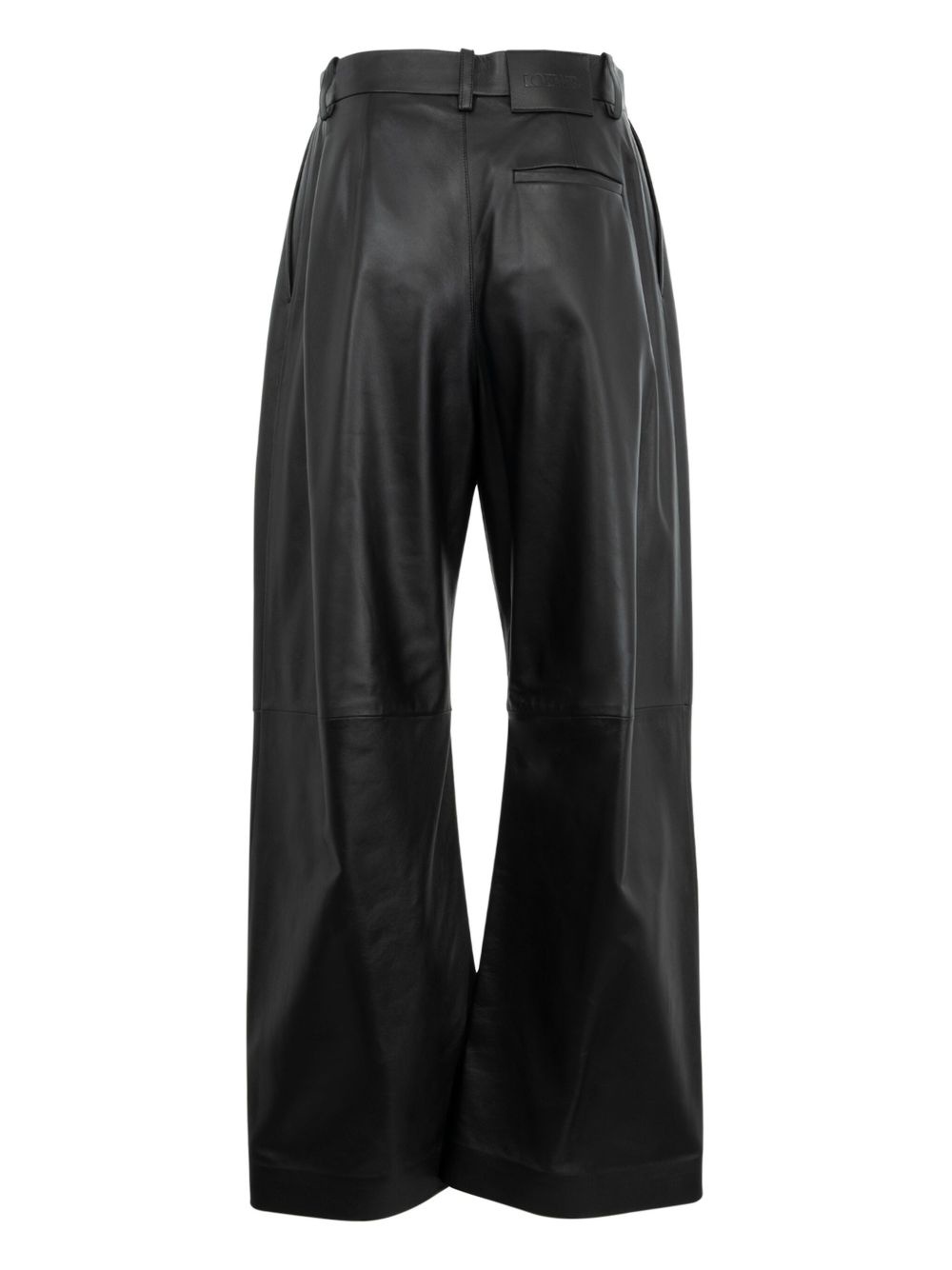 leather palazzo pants - 2