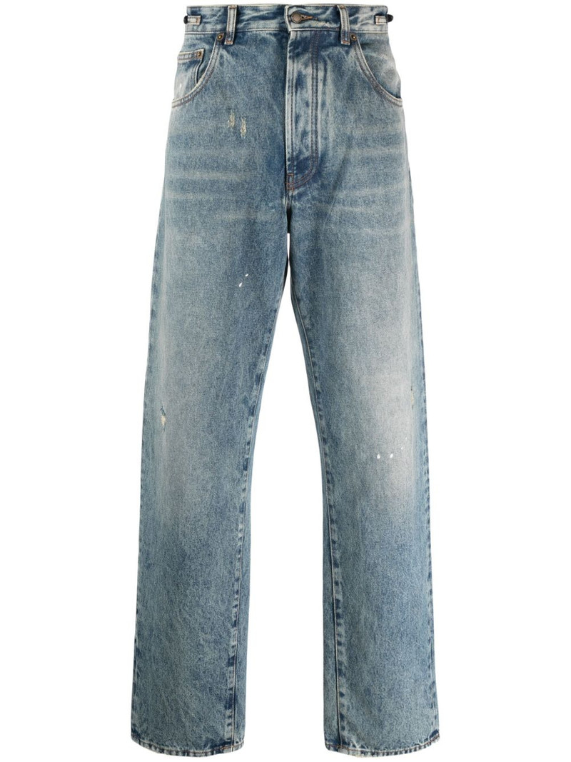 logo-patch straight-leg jeans 1