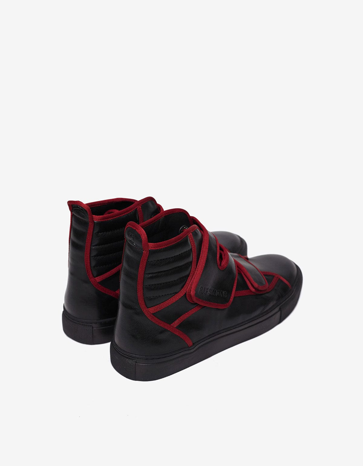 Raf Simons Black High Top Trainers with Highlights - AW16 - 7