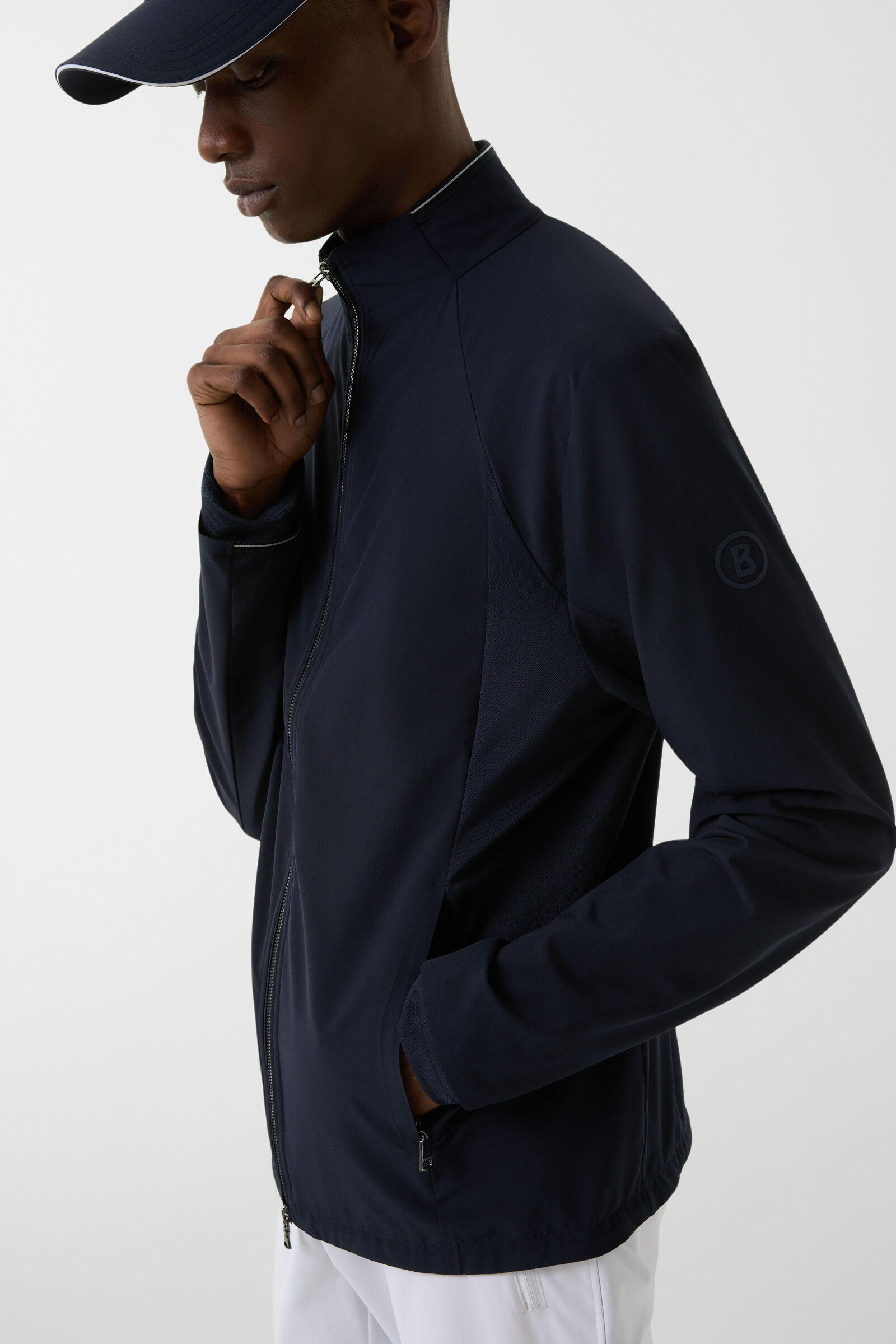 Rahil functional jacket in Navy blue - 6