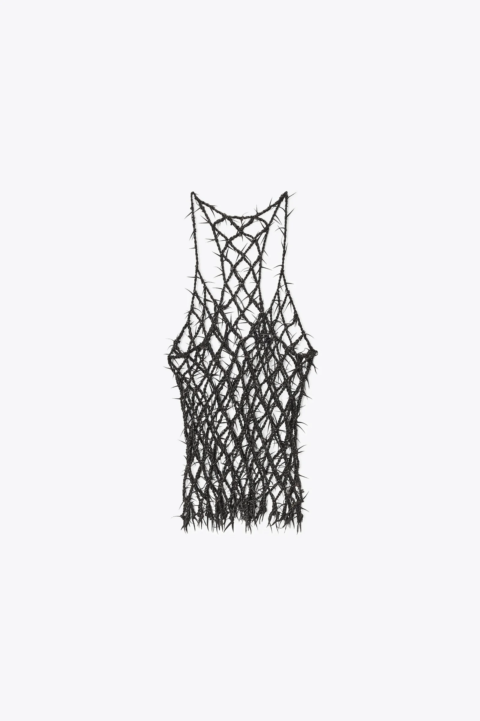 barbed leather tank - 1
