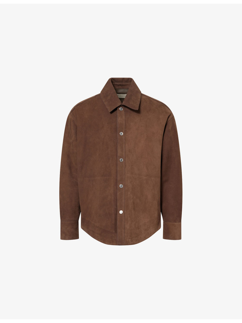 Ami de Coeur Buttoned Suede Overshirt 1