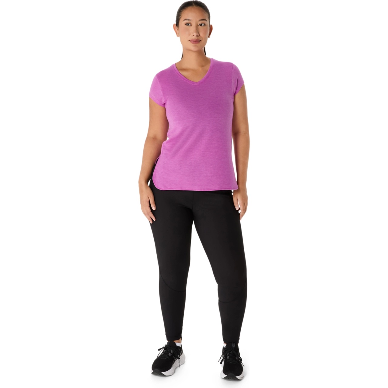 WOMEN'S HEATHER VNECK TOP - 6