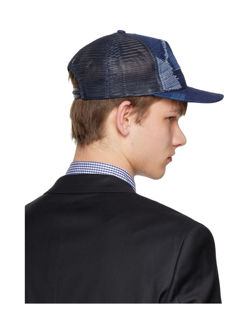 Navy Stitchwork Cap 3