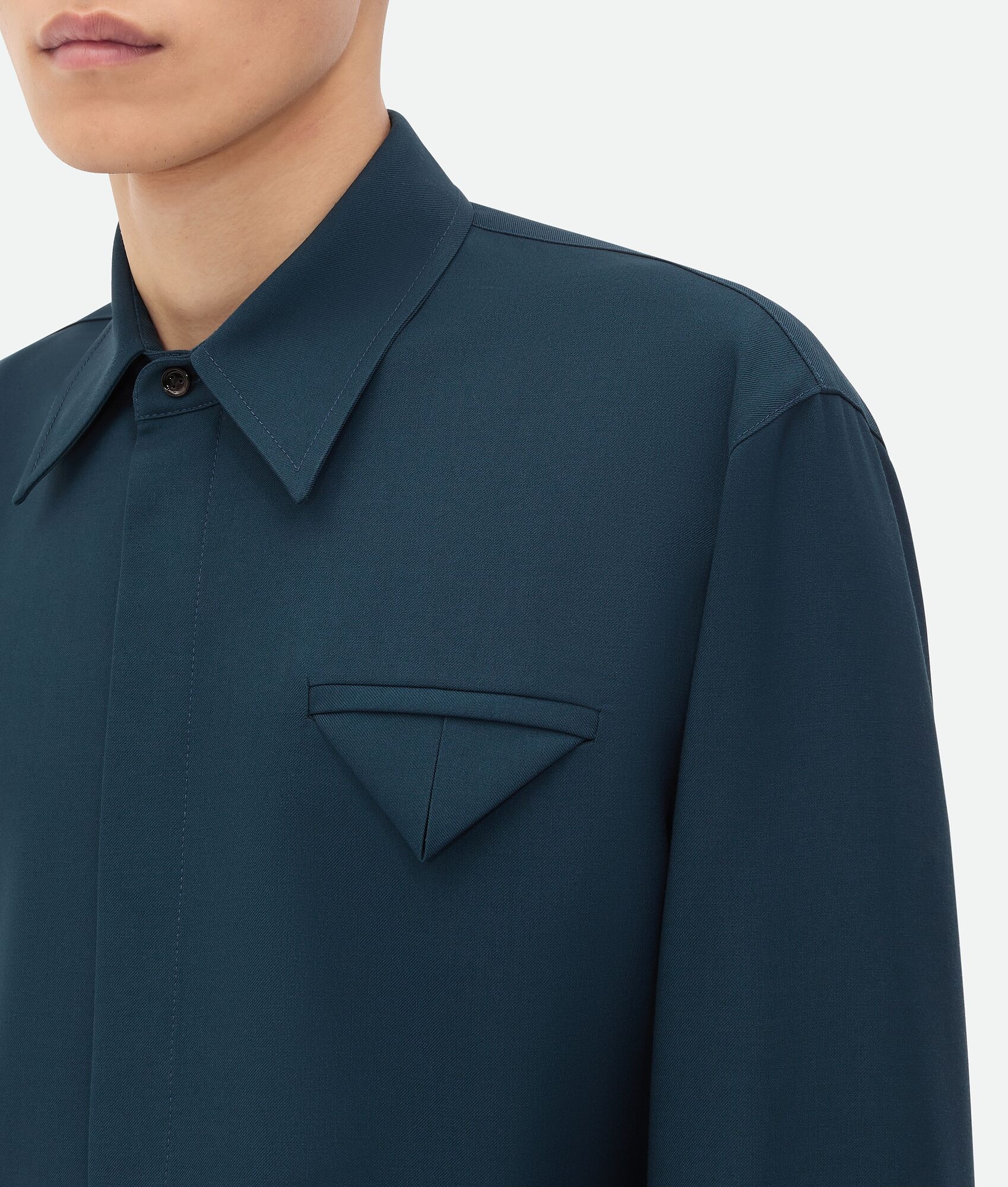 Light Wool Twill Shirt - 5