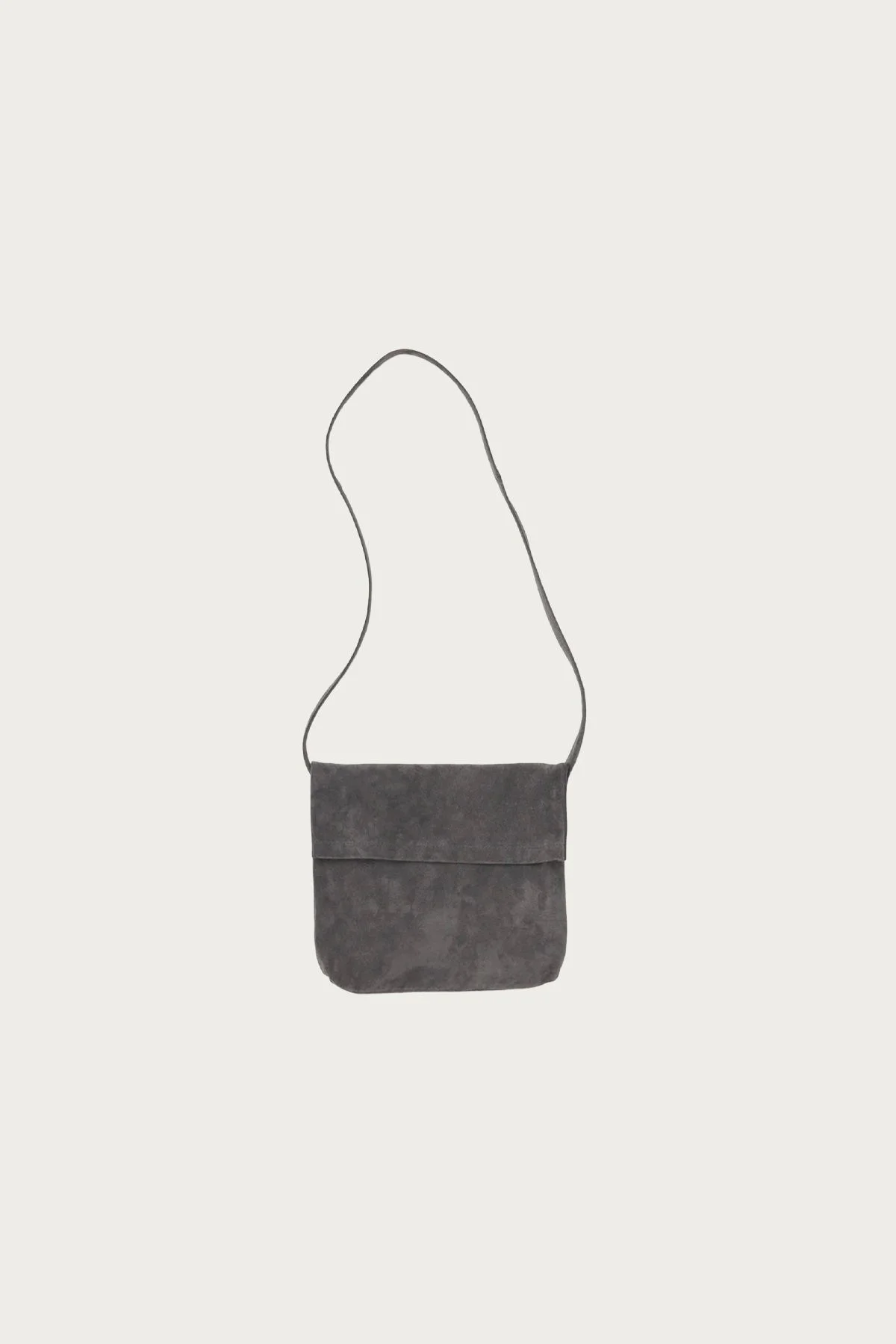 Small Pig Flap Shoulder Bag - Dark Grey - 1