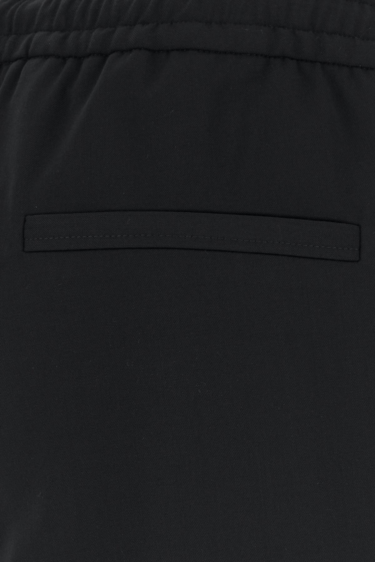 Black stretch polyester blend joggers - 3