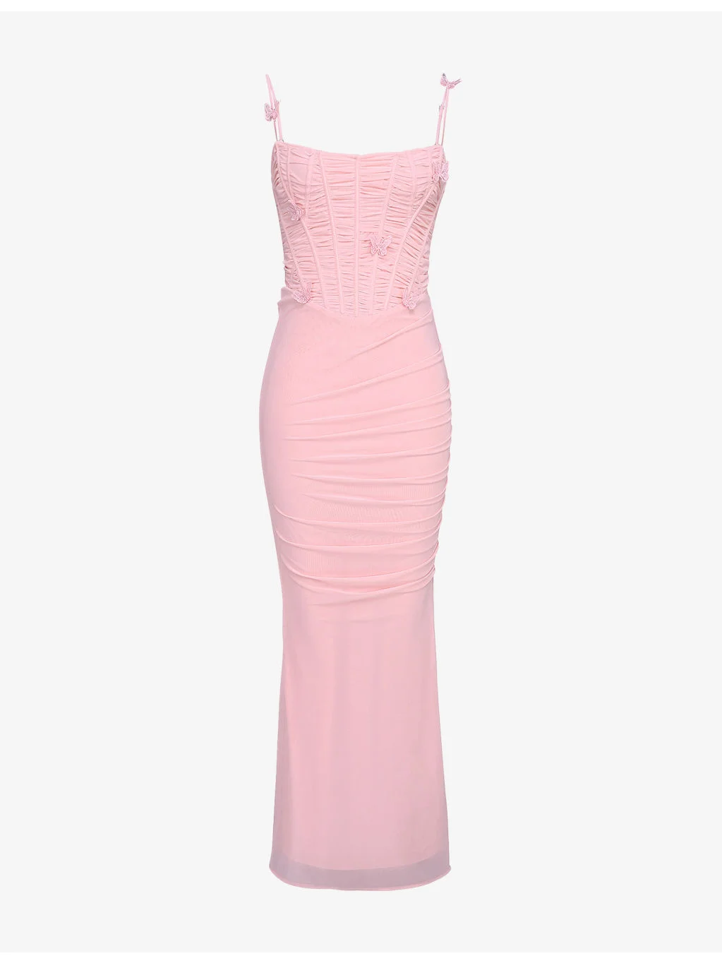 Romola Butterfly Stretch-Mesh Maxi Dress - 1