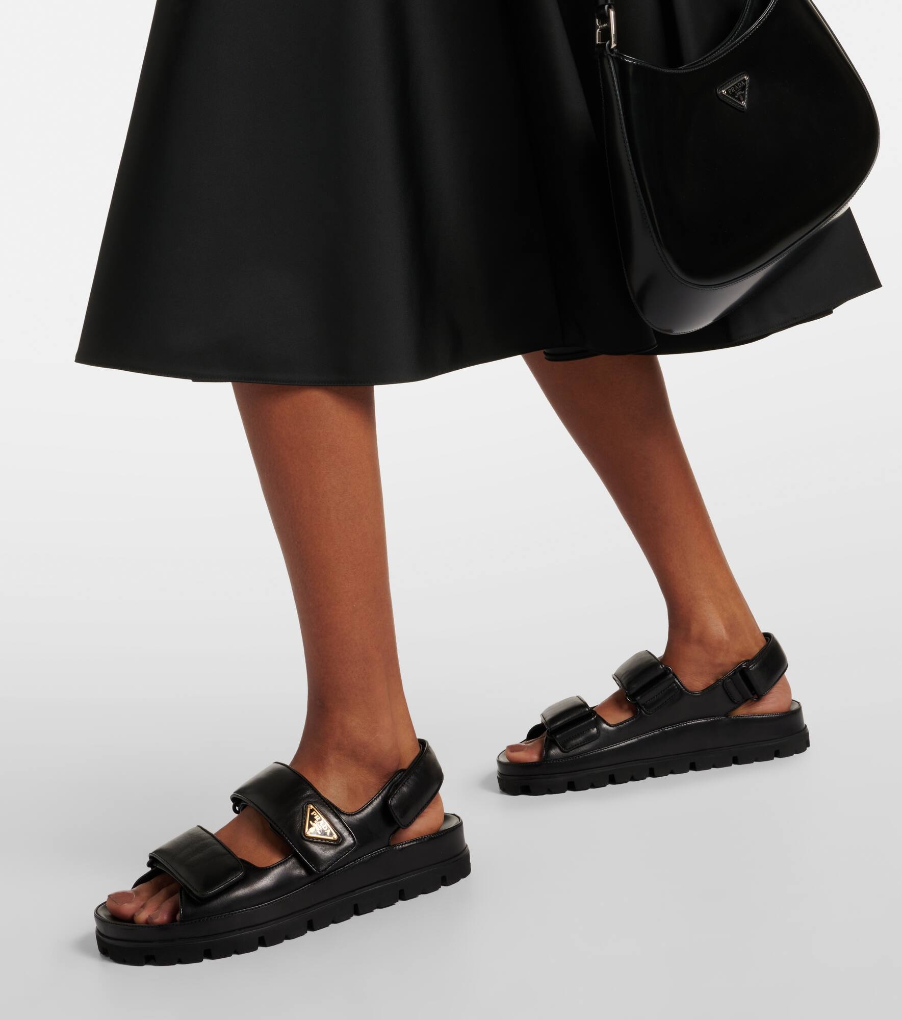 Quilted leather sandals - 4