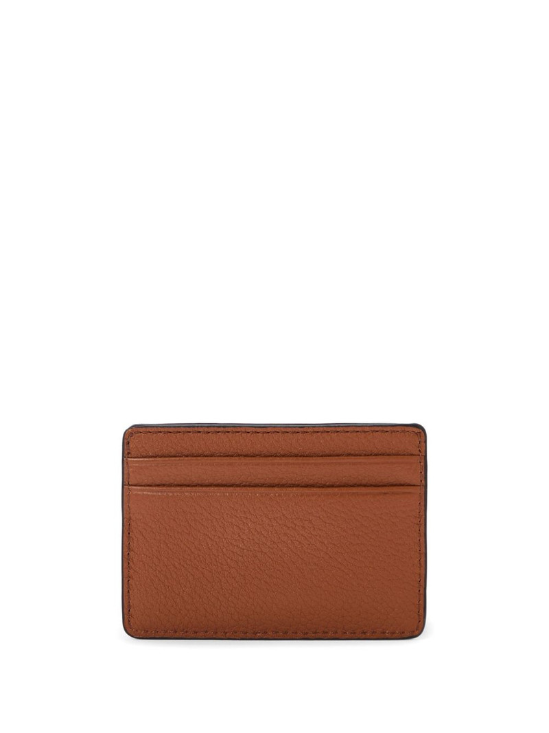 MICHAEL KORS grained-leather card holder outlook