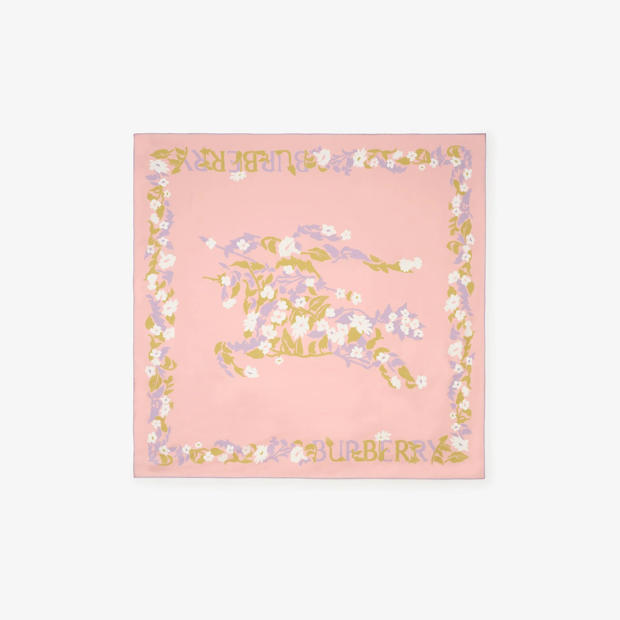 Floral EKD Silk Scarf - 1