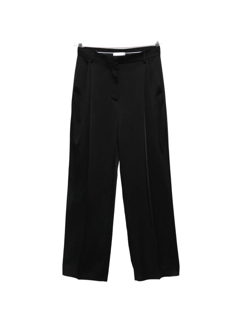 Pleated satin trousers - 1