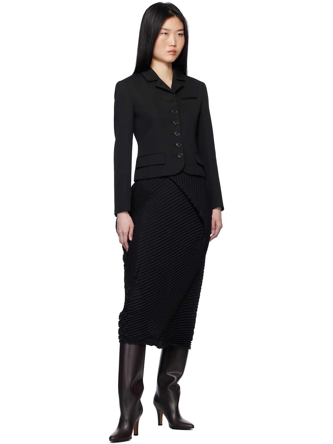 Brown Prudens Knee Boots - 5