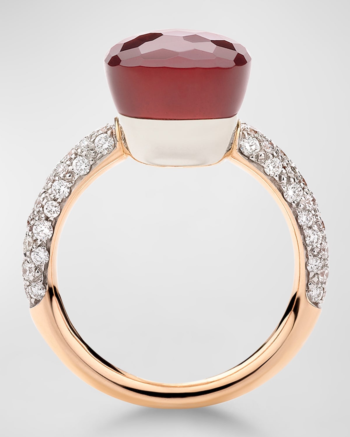 Nudo 18K Rose Gold Gemstone and Diamond Ring - 3