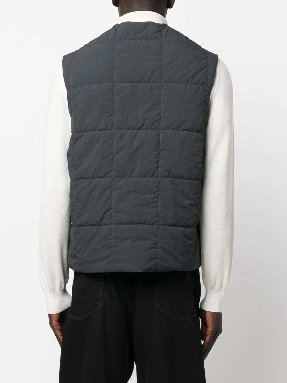 buttoned quilted waistcoat - 4