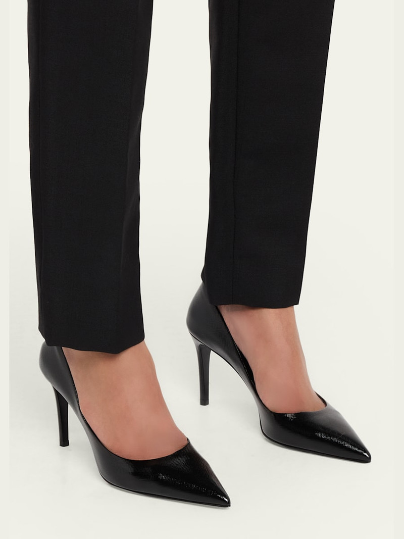 Prada 85mm Vernice Saffiano Leather Pumps outlook