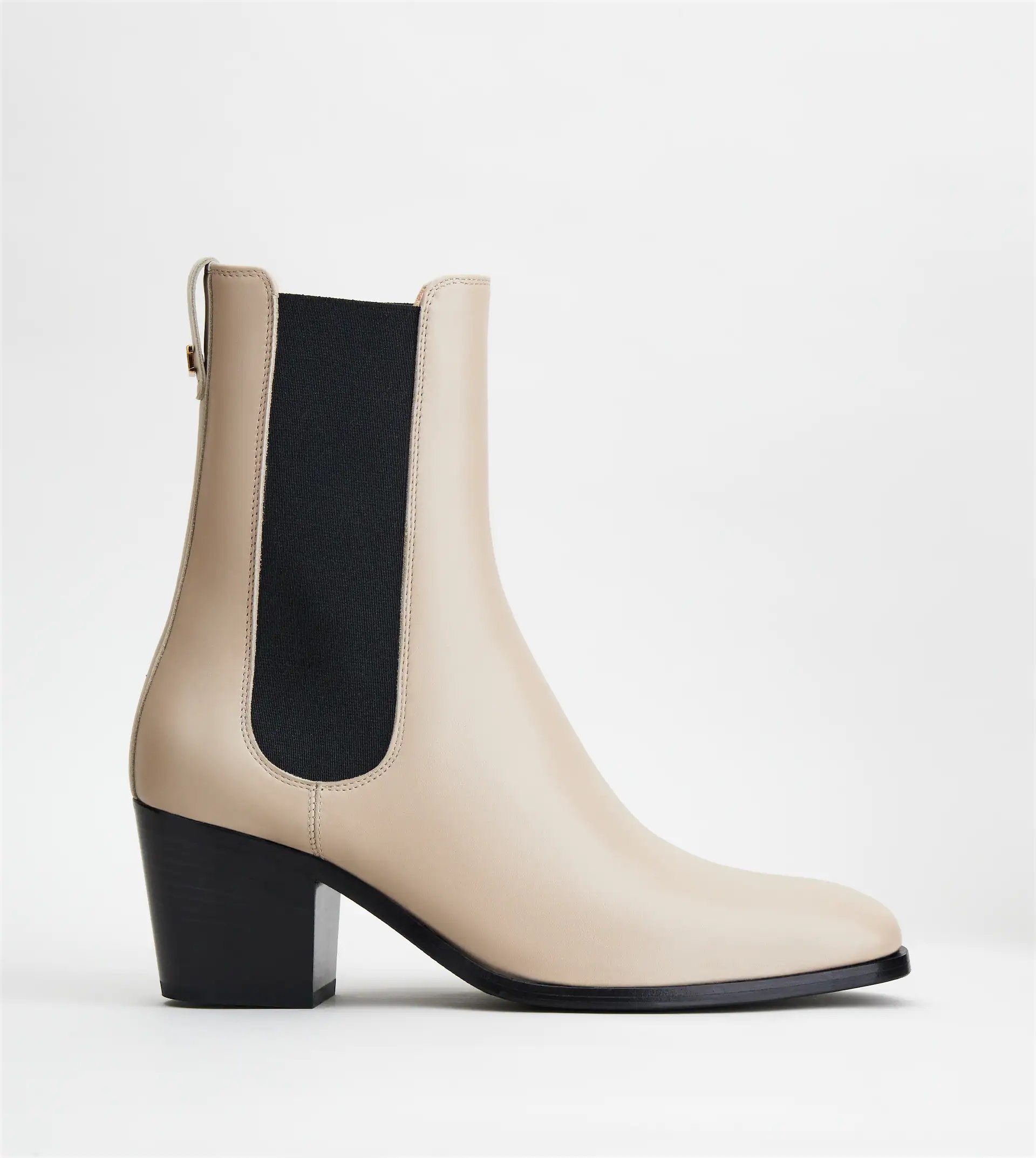 LEATHER BOOTS - BEIGE - 1