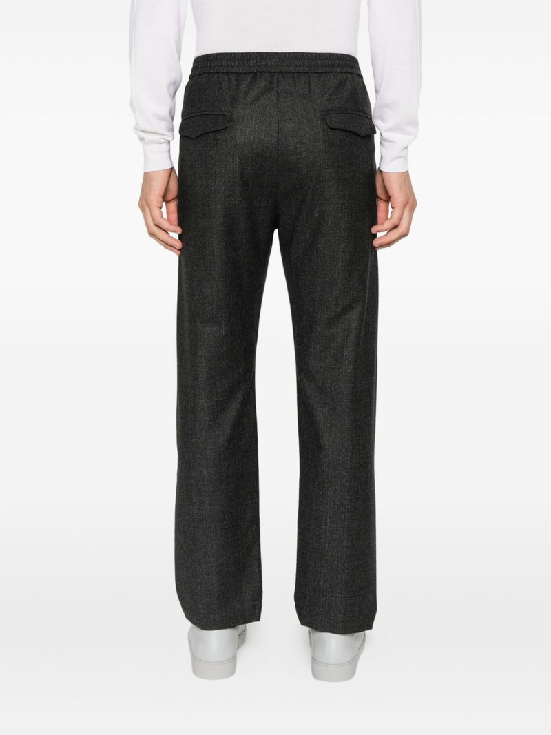 elastic-waistband cotton trousers 4