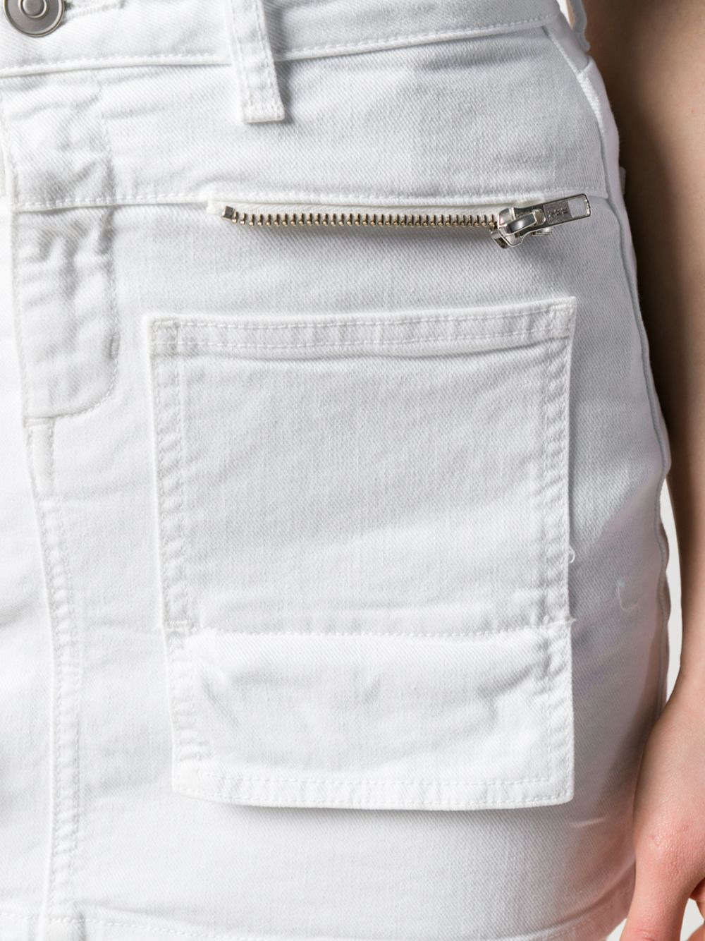 white denim skirt - 5