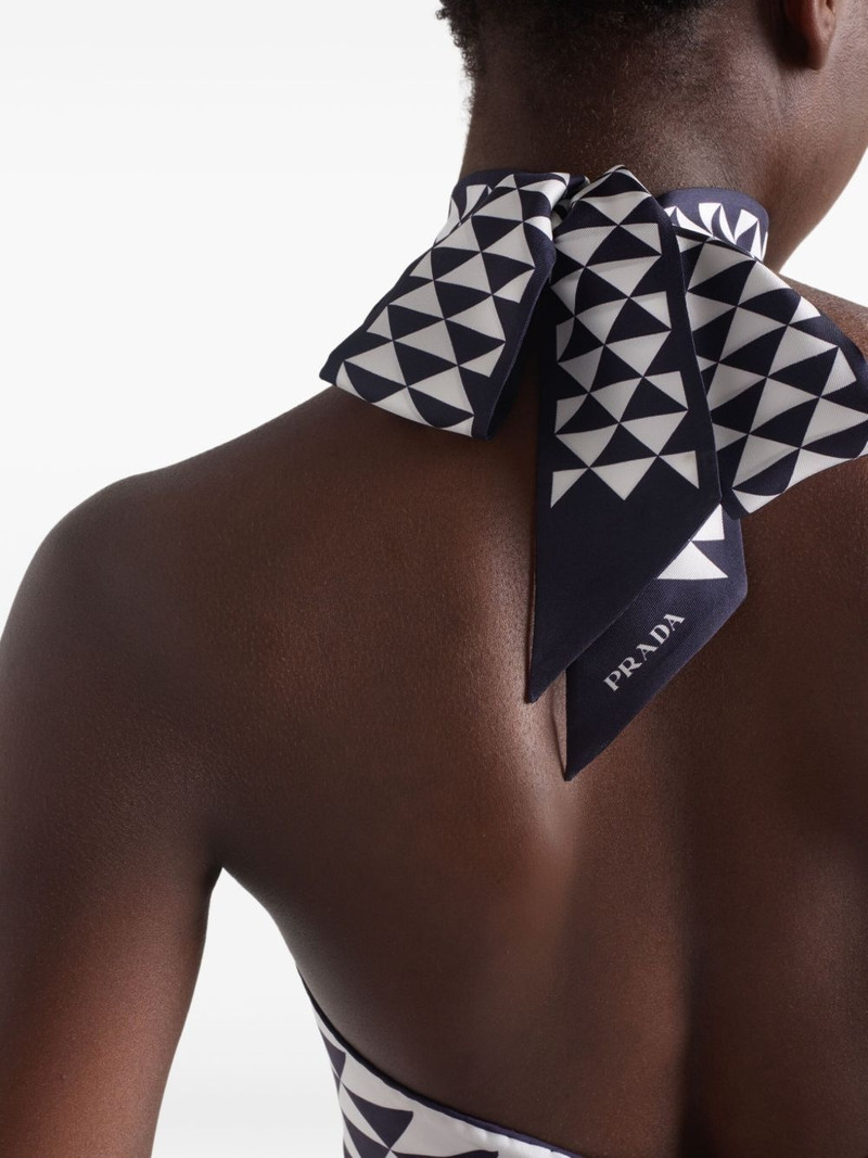 Prada printed silk top outlook