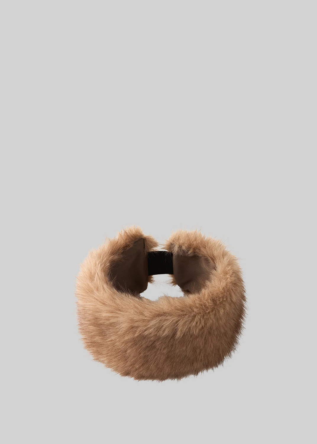 Elne Faux Fur Hair Band - Beige Melange - 1