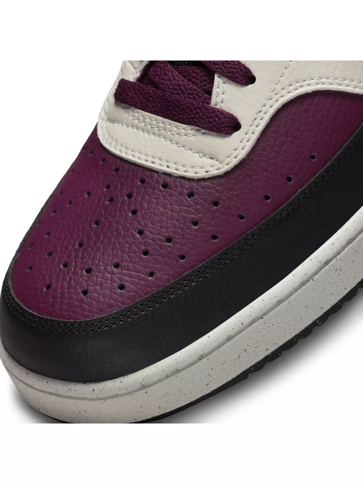 Court Vision Mid Next Nature "Dark Beetroot/Black/Sail" Men's Shoe - 7