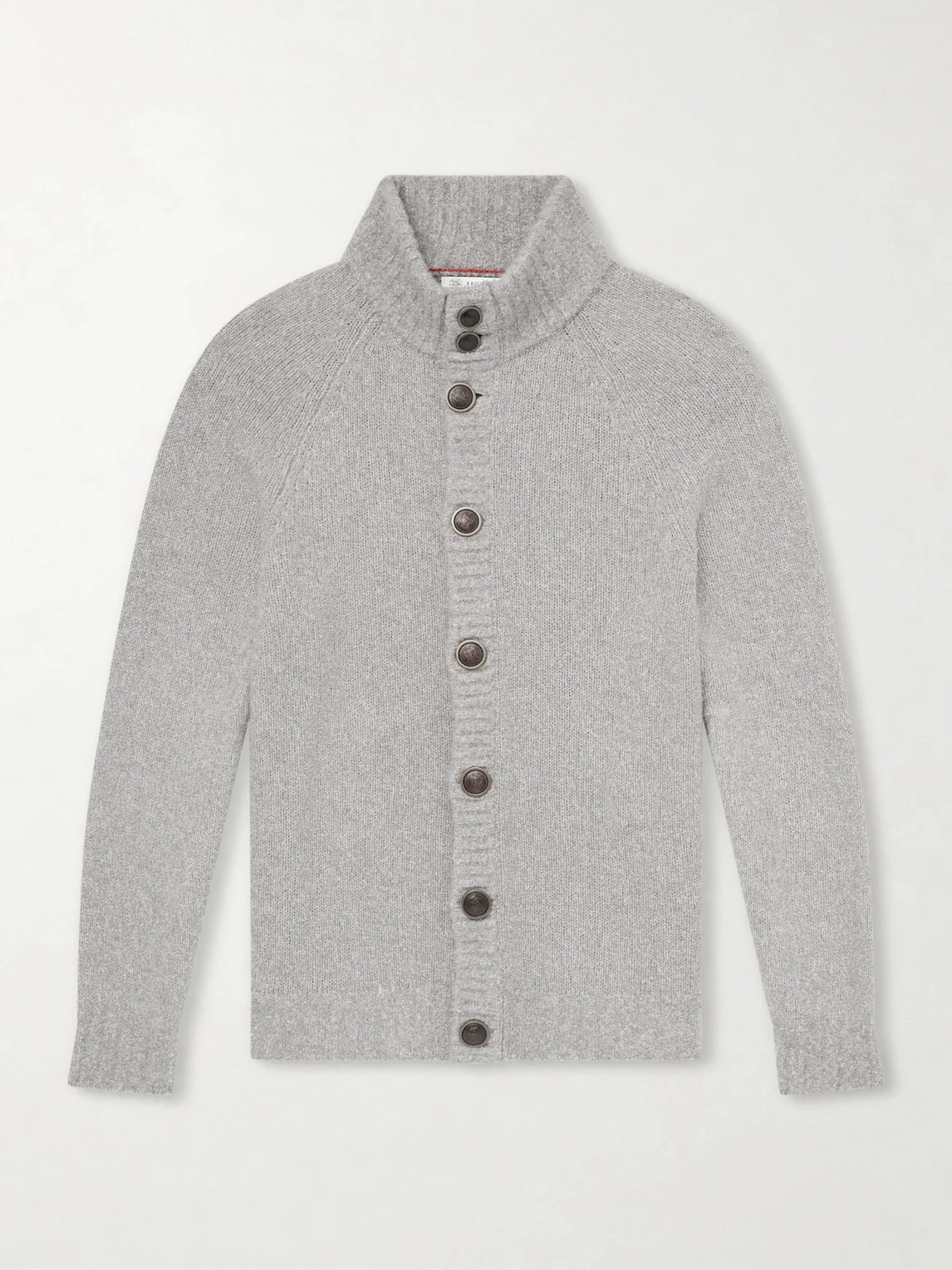 Virgin Wool, Silk and Cotton-Blend Cardigan - 1