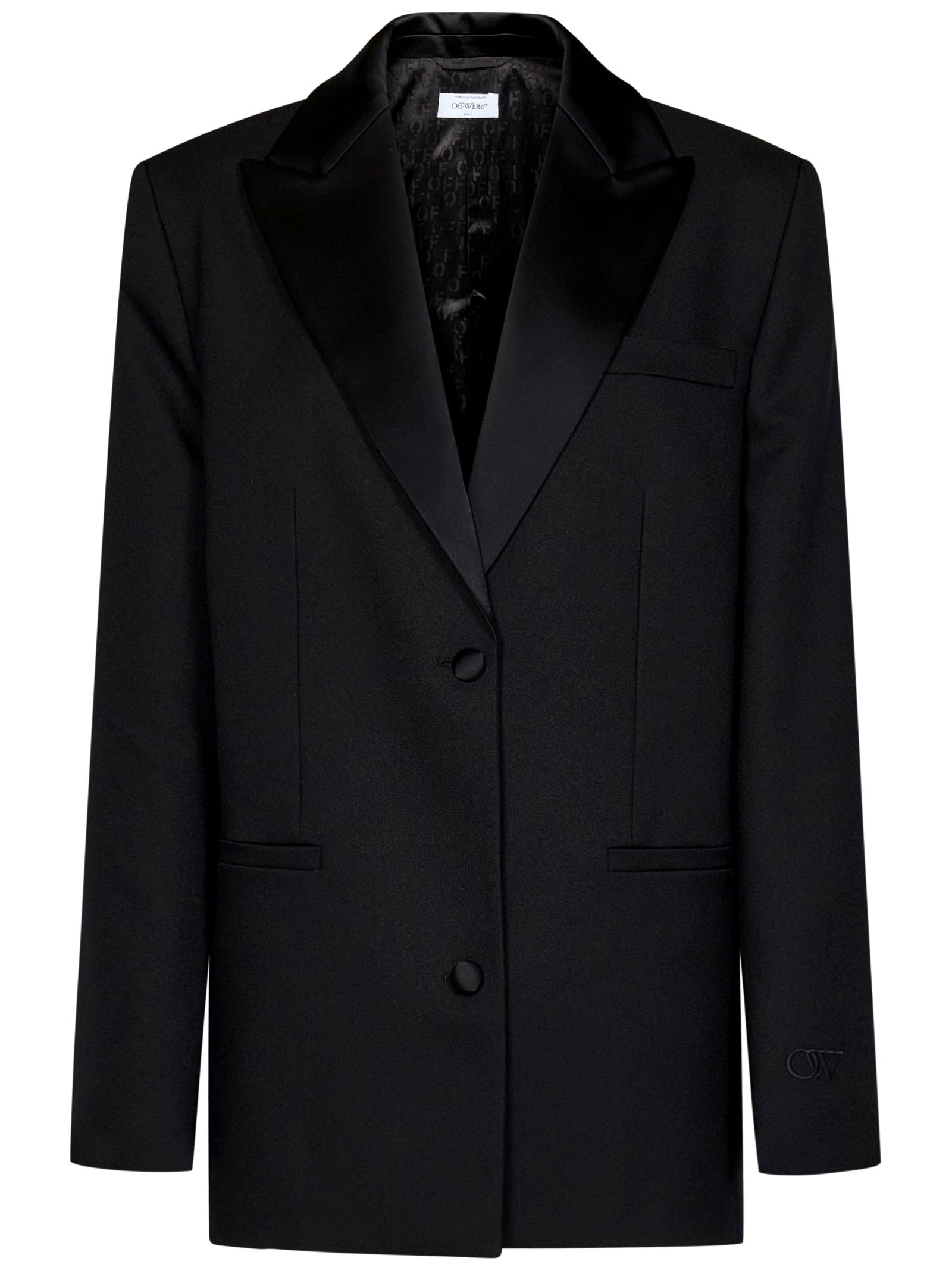 【送料&関税込】Off-White Tech Drill Tomboy Tuxedo Blazer Off-White TECH DRILL TOMBOY TUXEDO JACKET OFF-WHITE