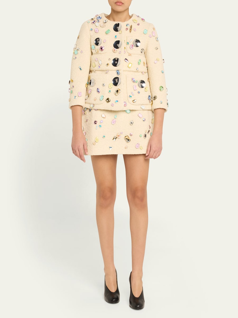 Marc Jacobs Swarovski Mini Wool Bell Skirt outlook