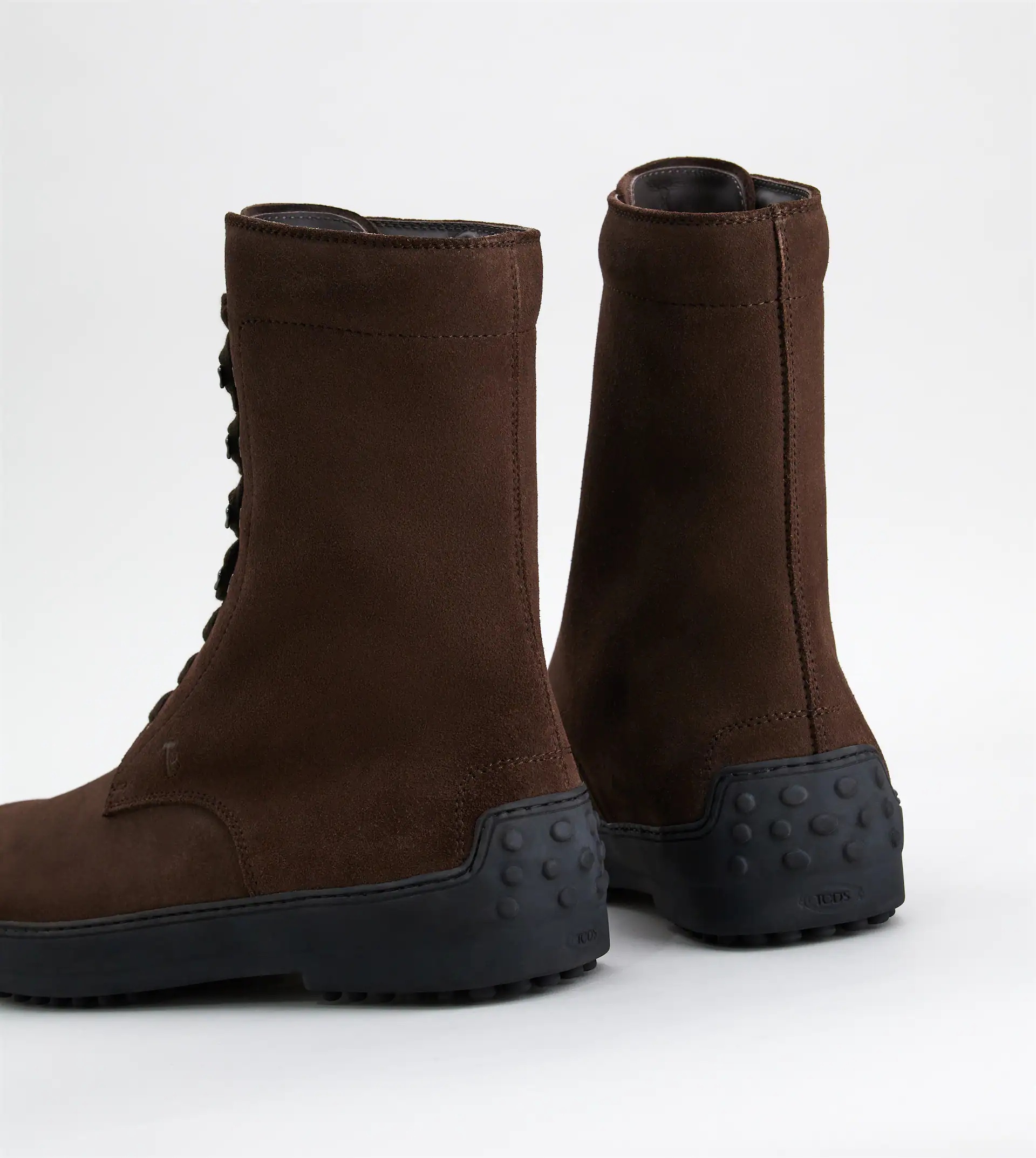 WINTER GOMMINO ANKLE BOOTS IN SUEDE - BROWN - 3