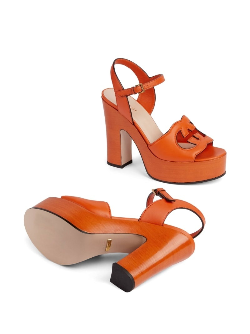 interlocking G 110mm high sandals 5