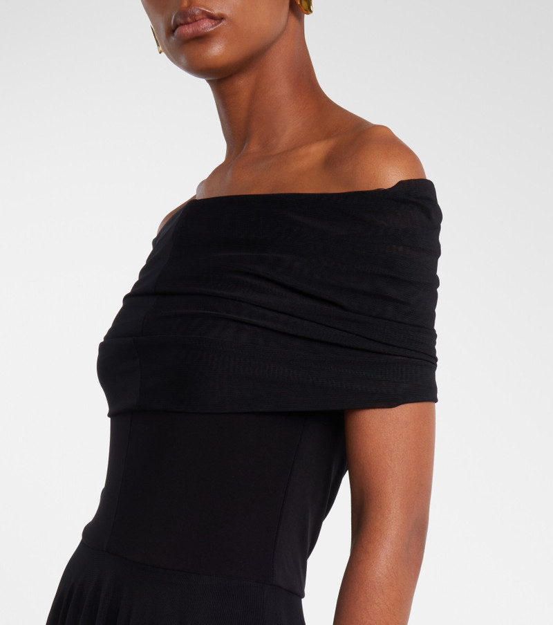 Semi-sheer mesh maxi dress 3