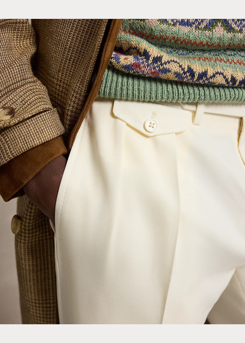 Pleated Wool Barathea Trouser 5