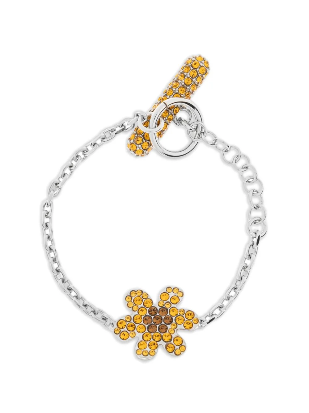 rhinestone daisy bracelet - 1
