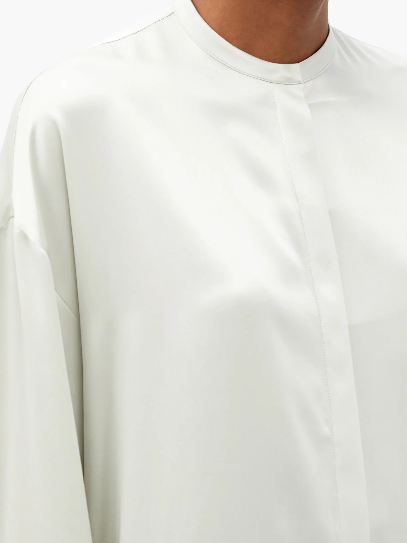 Dali stand-collar silk shirt - 3