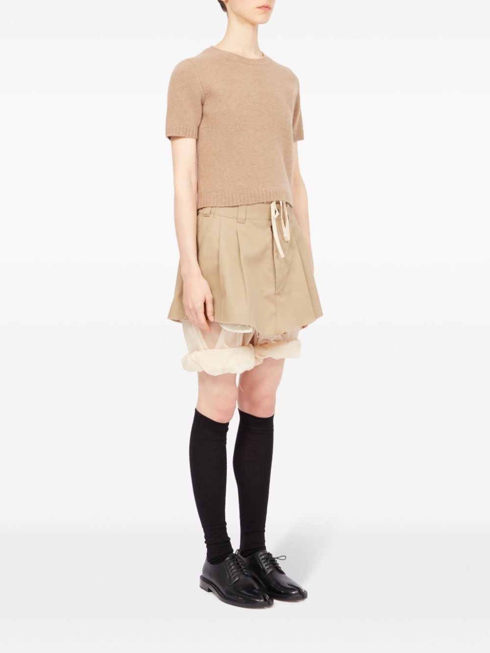 cropped wool jumper - 3