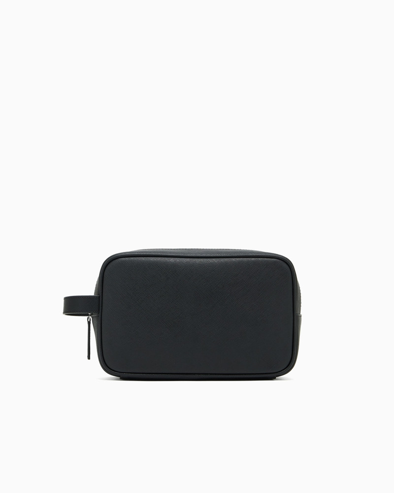 EMPORIO ARMANI REGENERATED SAFFIANO WASHBAG outlook
